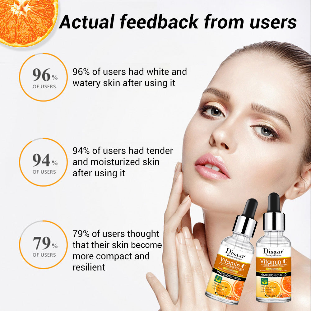 Vitamin C hydrating face serum bottle view